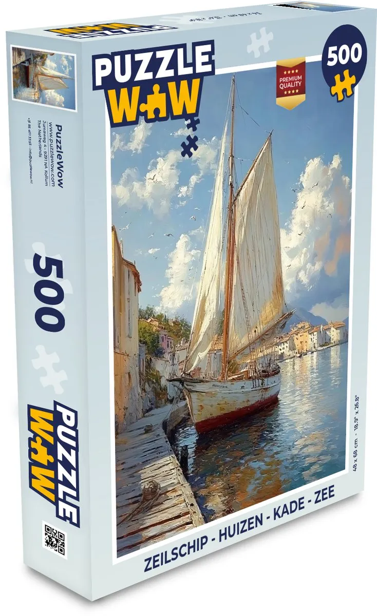 PuzzleWow Zeilschip Legpuzzel 500 Stuks