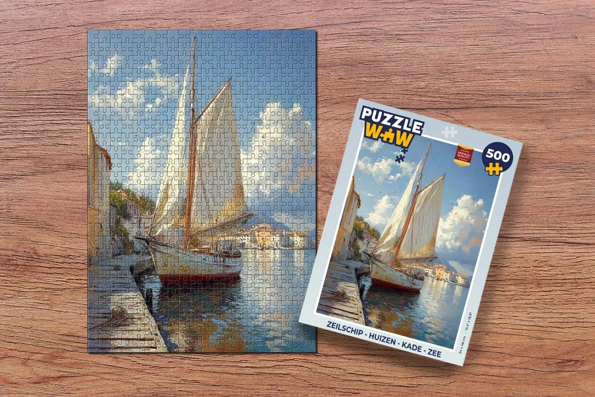 PuzzleWow Zeilschip Legpuzzel 500 Stuks