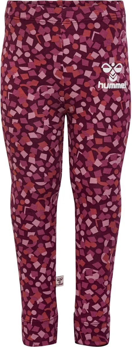 Hummel Confetti Legging - 92 - Windsor Wine - afbeelding 5 van 6