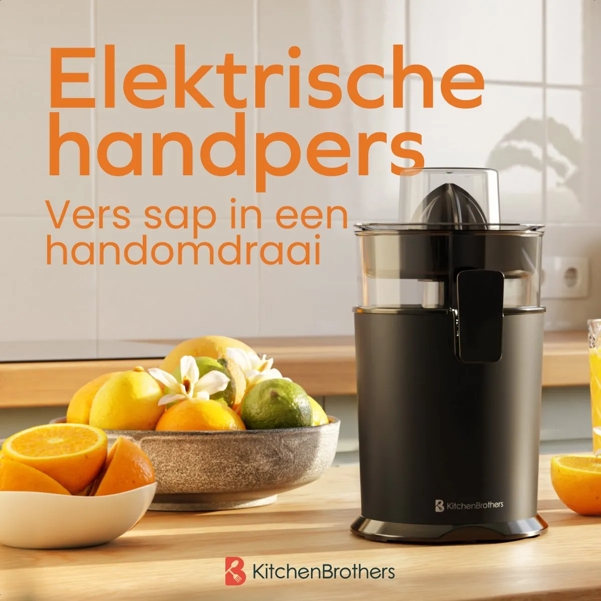 KitchenBrothers Citruspers KB1004178 - 0.5L - Zwart