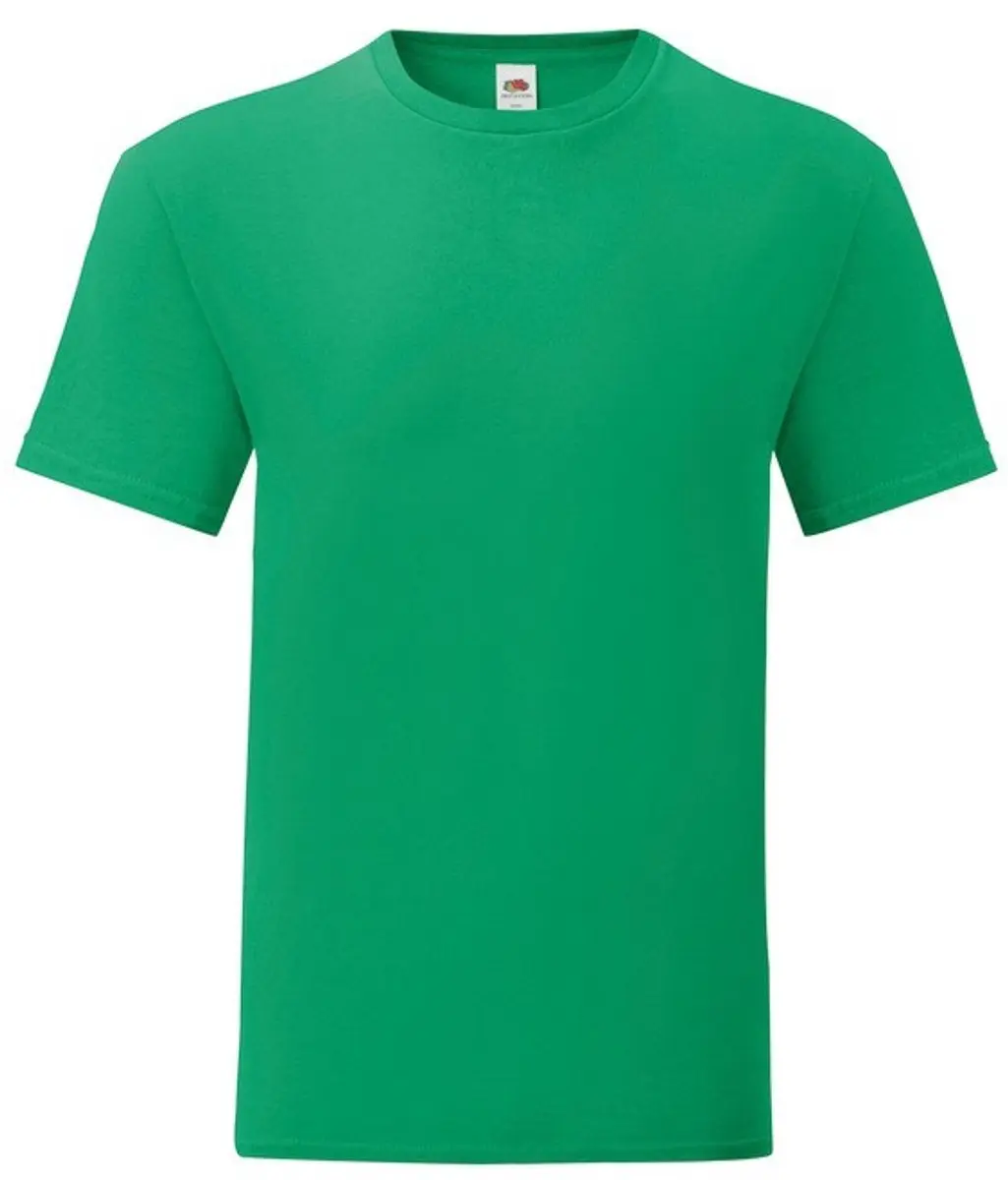Fruit Of The Loom Iconisch 150 T T-shirt Verde Kelly