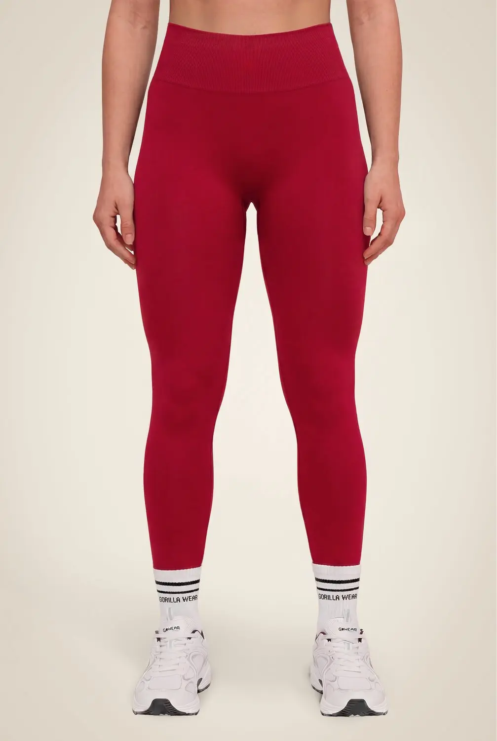 Gorilla Wear Florence Seamless Contour Leggings Rood L - afbeelding 6 van 6