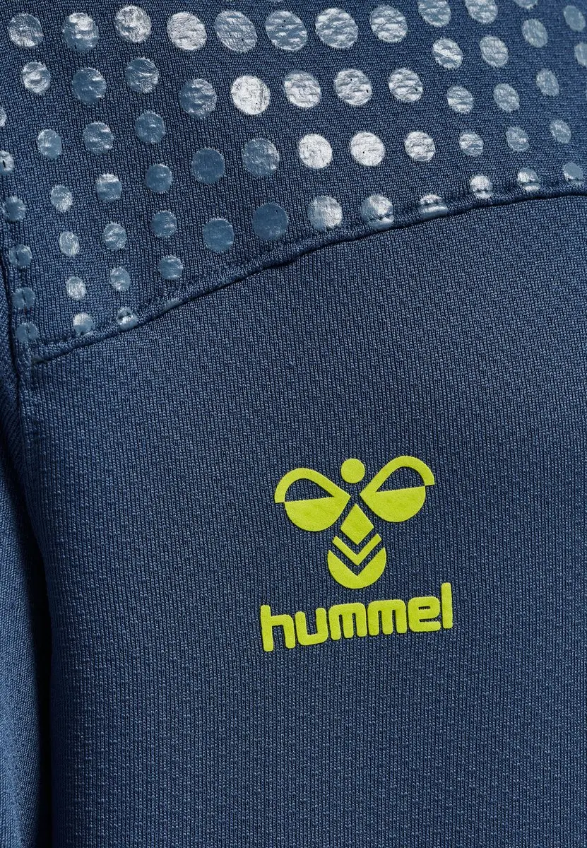 Hummel HMLLead Poly Hoodie Kids - DARK DENIM - afbeelding 4 van 6