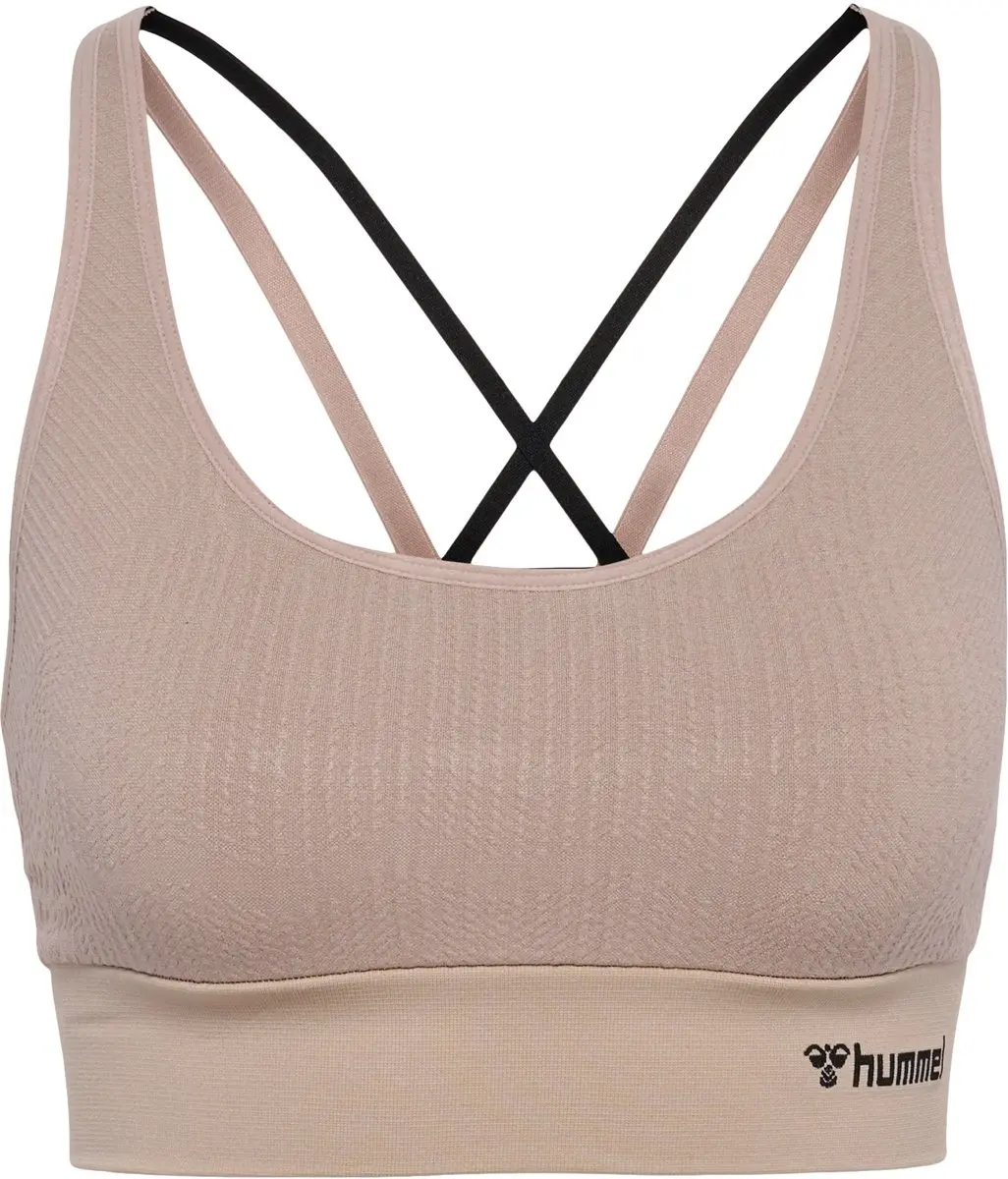 Hummel MT Flow Naadloze Sportbeha - XS - Chateau Gray - afbeelding 3 van 6