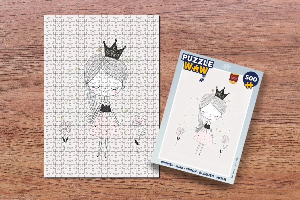 PuzzleWow Prinses Legpuzzel 500 Stuks - Multicolor