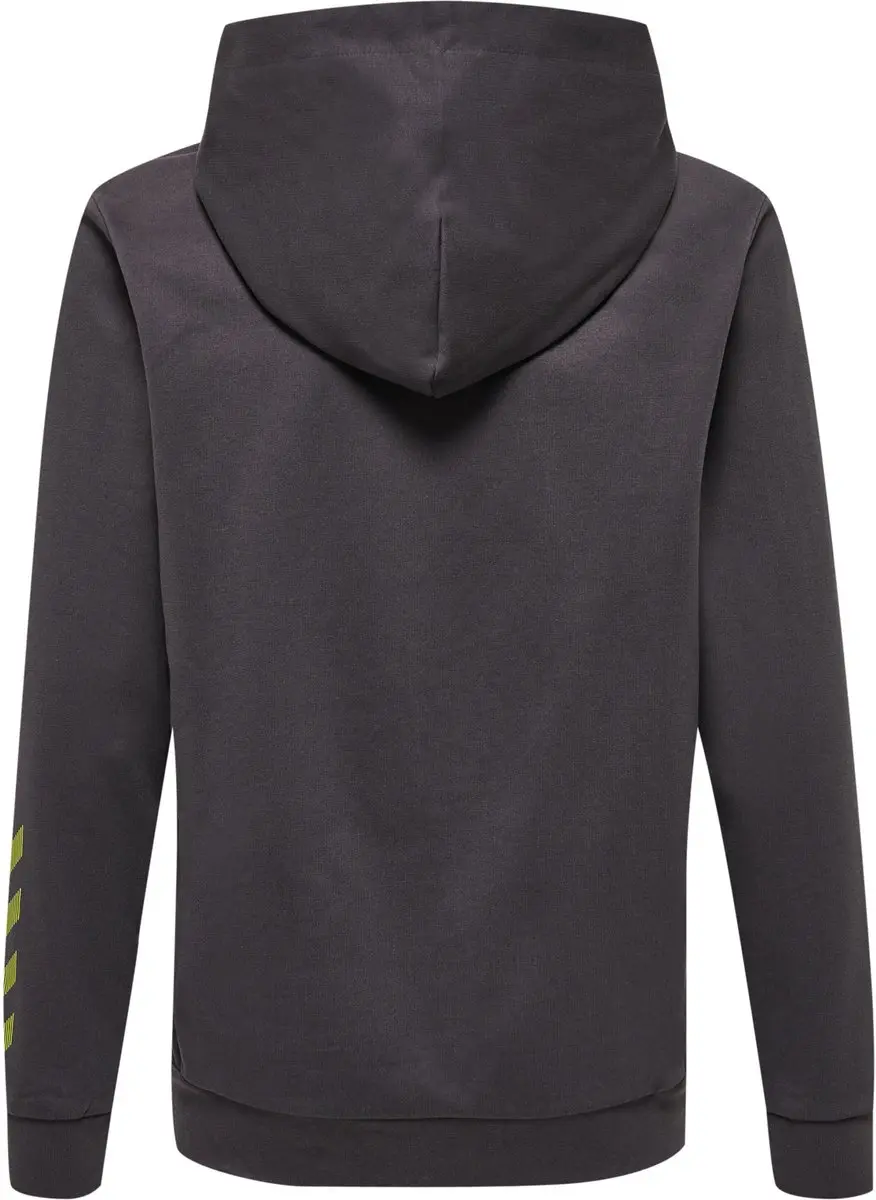 Hummel Off-Grid Katoenen Hoodie Kids 116 - Forged Iron/Dark Citron - afbeelding 3 van 4