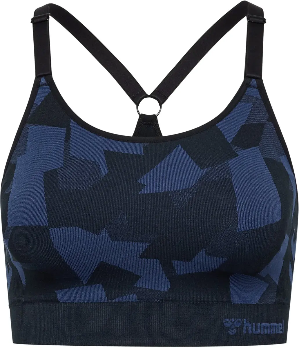 Hummel Combine Seamless Padded Bra - S - Indigo Melange - afbeelding 3 van 6