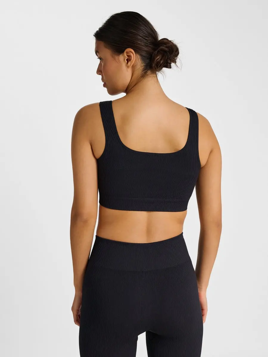Hummel Pulse Seamless Rib Bra - Zwart - afbeelding 5 van 6