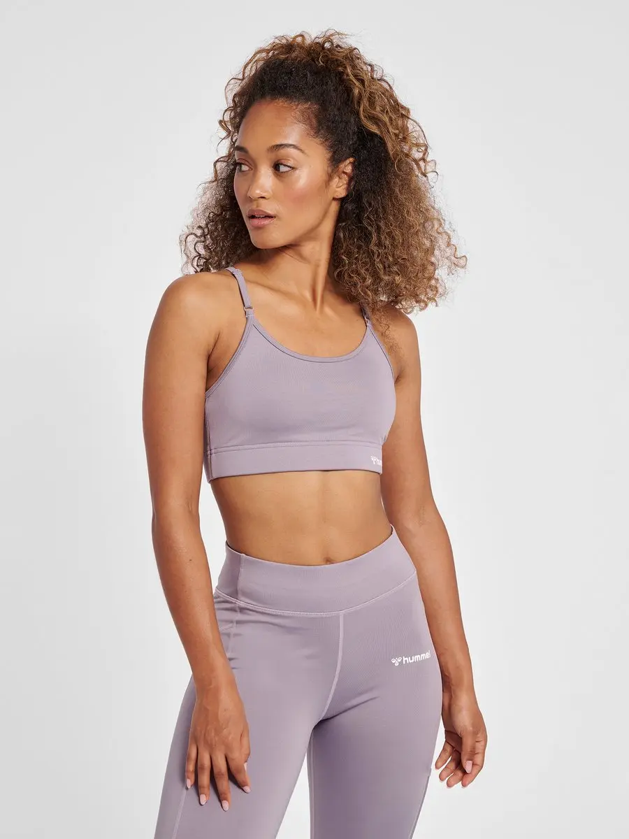 Hummel MT Chipo Gewatteerde Sportbeha - XS - Minimal Gray - afbeelding 5 van 6