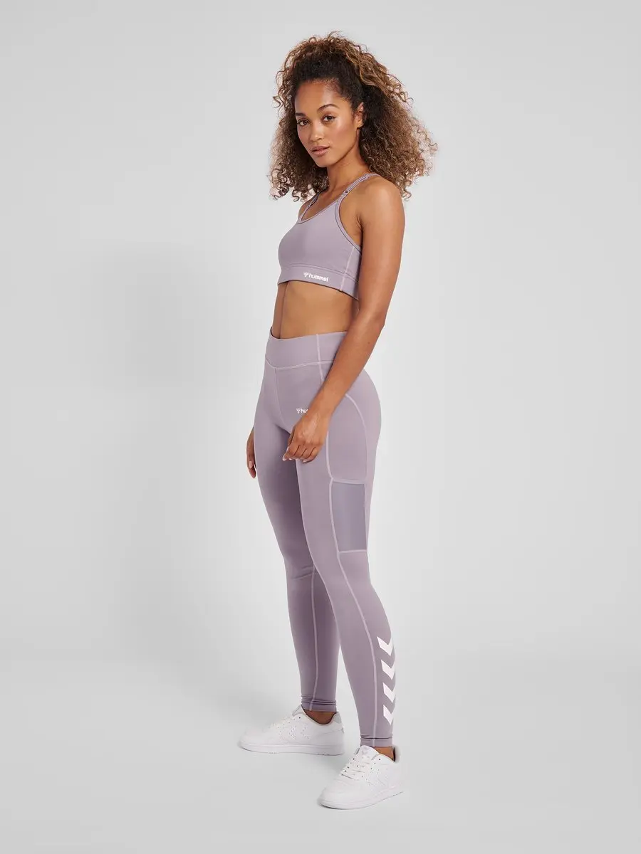 Hummel MT Chipo Gewatteerde Sportbeha - XS - Minimal Gray - afbeelding 6 van 6