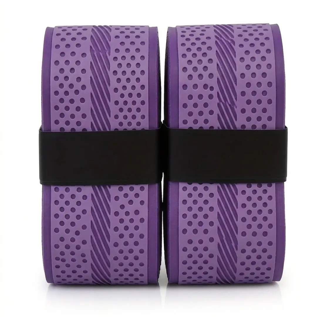 Paarse tennis grips anti slip racket grip tape unisex zweet absorberende grip tape 2 stuks geschikt voor tennis badminton golf en hengels voorgesneden duurzame overgrip handgreep 43.3 inch