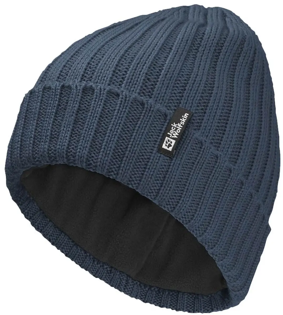 Jack Wolfskin Rib Knit Beanie Midnight Sky Muts