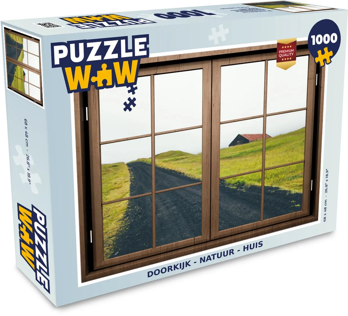 PuzzleWow Doorkijk Natuur Legpuzzel 1000 Stuks