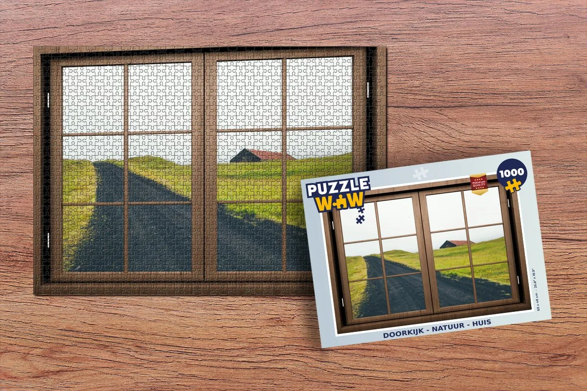 PuzzleWow Doorkijk Natuur Legpuzzel 1000 Stuks - Multicolor