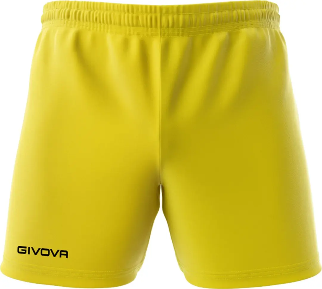 Givova Capo Interlock Korte Broek Geel/Zwart