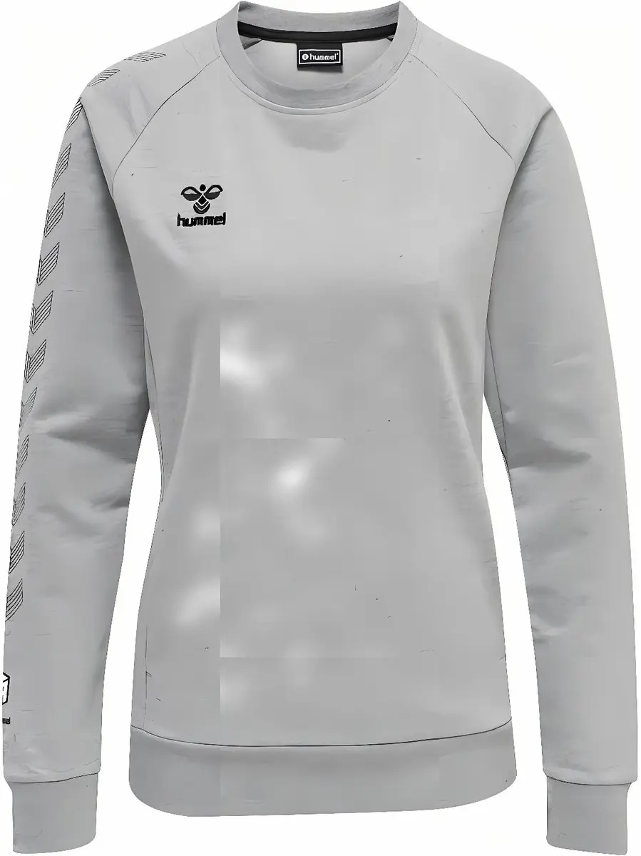 Hummel Move Grid Katoenen Dames Sweatshirt - M - Grijs - afbeelding 3 van 4