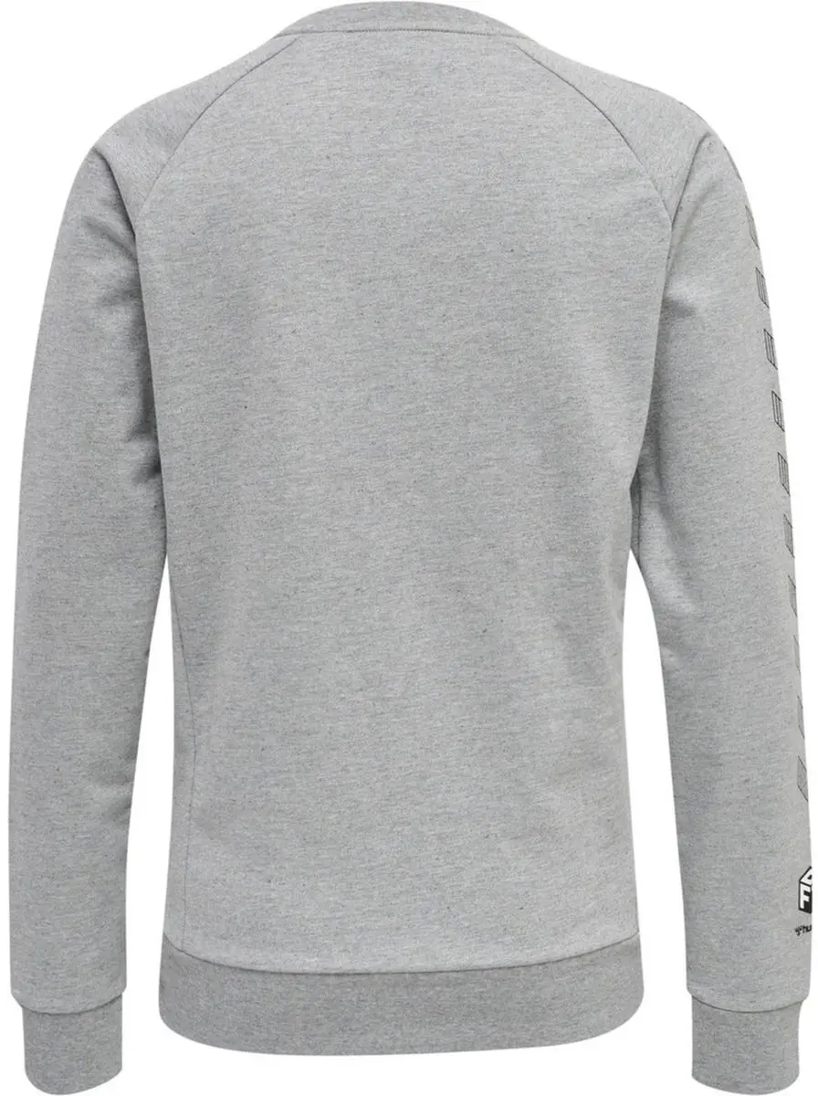 Hummel Move Grid Katoenen Dames Sweatshirt - M - Grijs - afbeelding 4 van 4