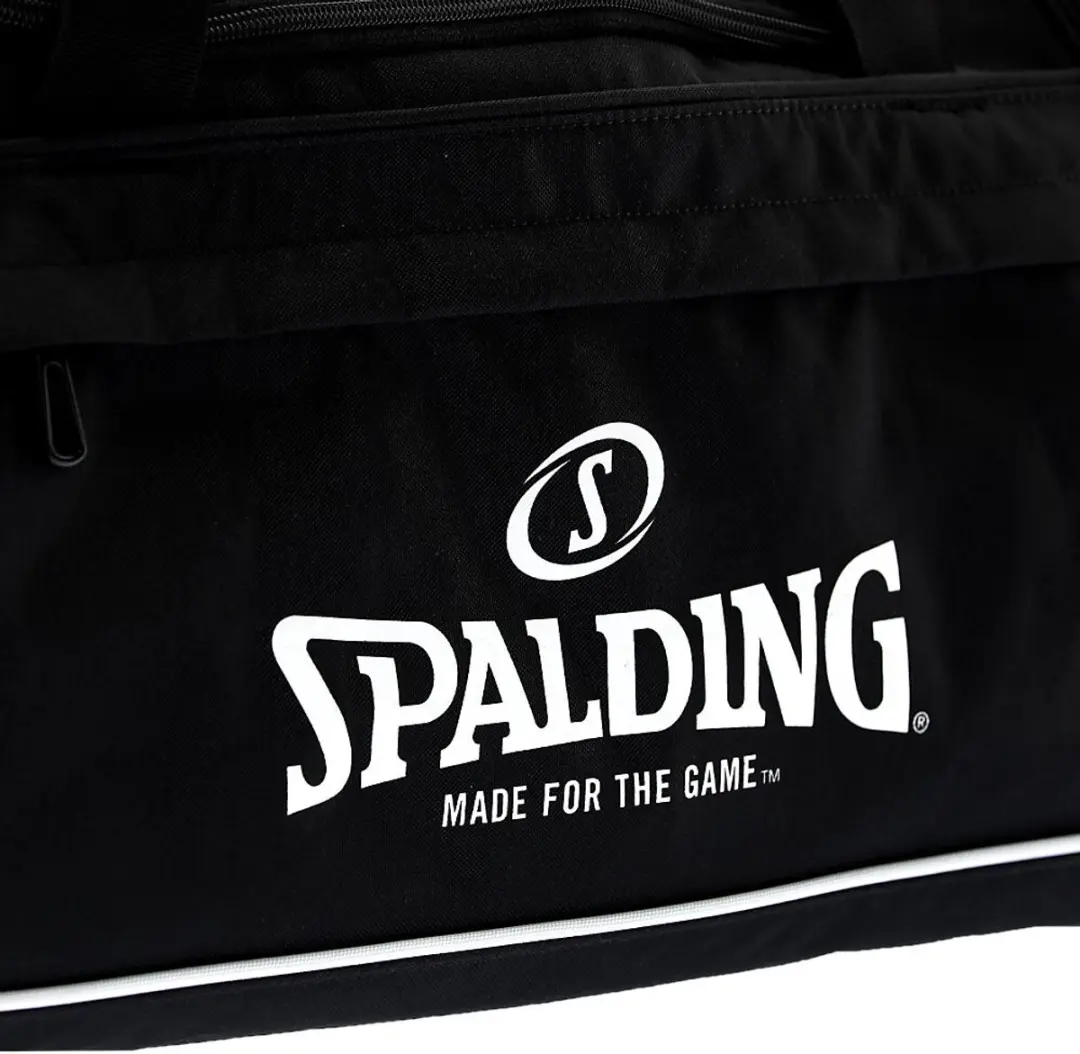 Spalding Team Medium Sporttas 50L - Zwart/Wit - afbeelding 5 van 6