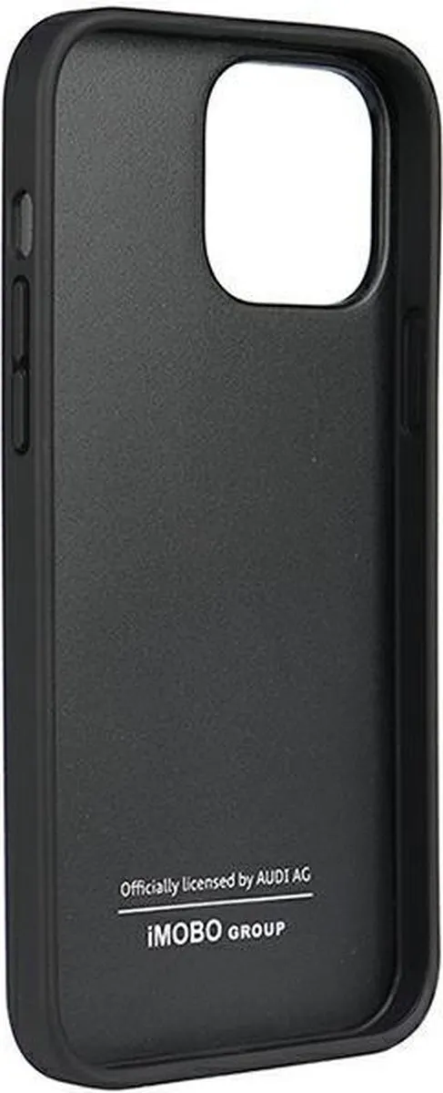 Audi Genuine Leather Back Case iPhone 13 Pro Max - Zwart - afbeelding 6 van 6