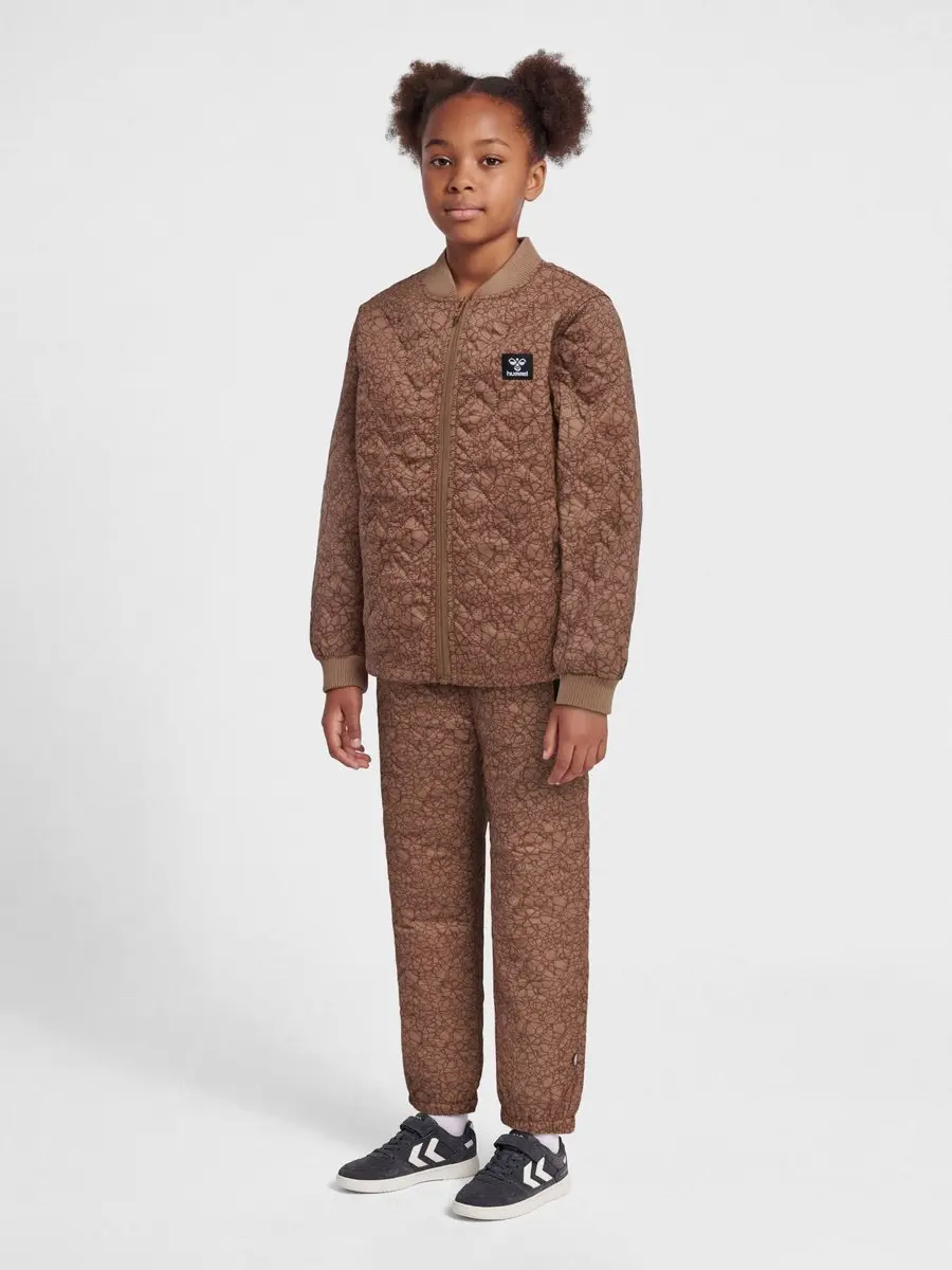 Hummel Sobi Thermoset Kinder trainingspak 140 - Copper Brown - afbeelding 5 van 6