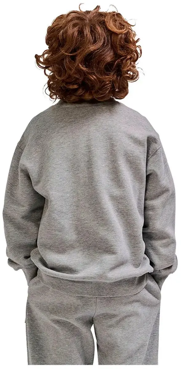 Hummel HmlCLEAN Kinder Sweatshirt 128 - Grijs Melange - afbeelding 3 van 6
