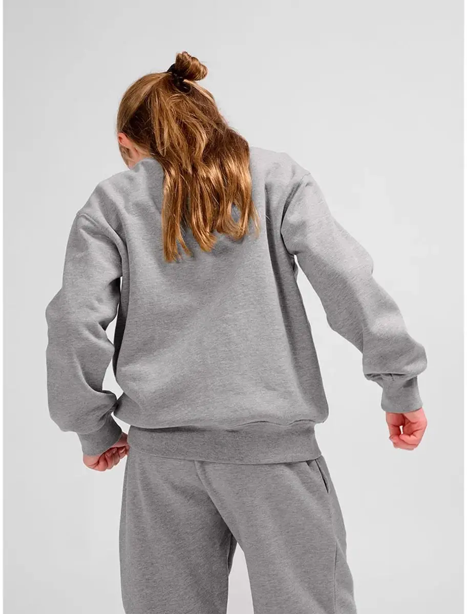 Hummel HmlCLEAN Kinder Sweatshirt 128 - Grijs Melange - afbeelding 6 van 6