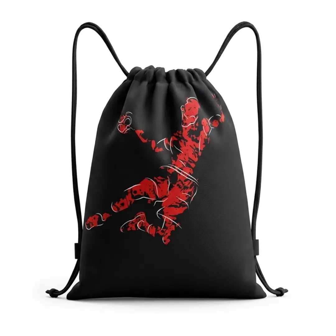 Zwarte handbal tas voor dames en heren
