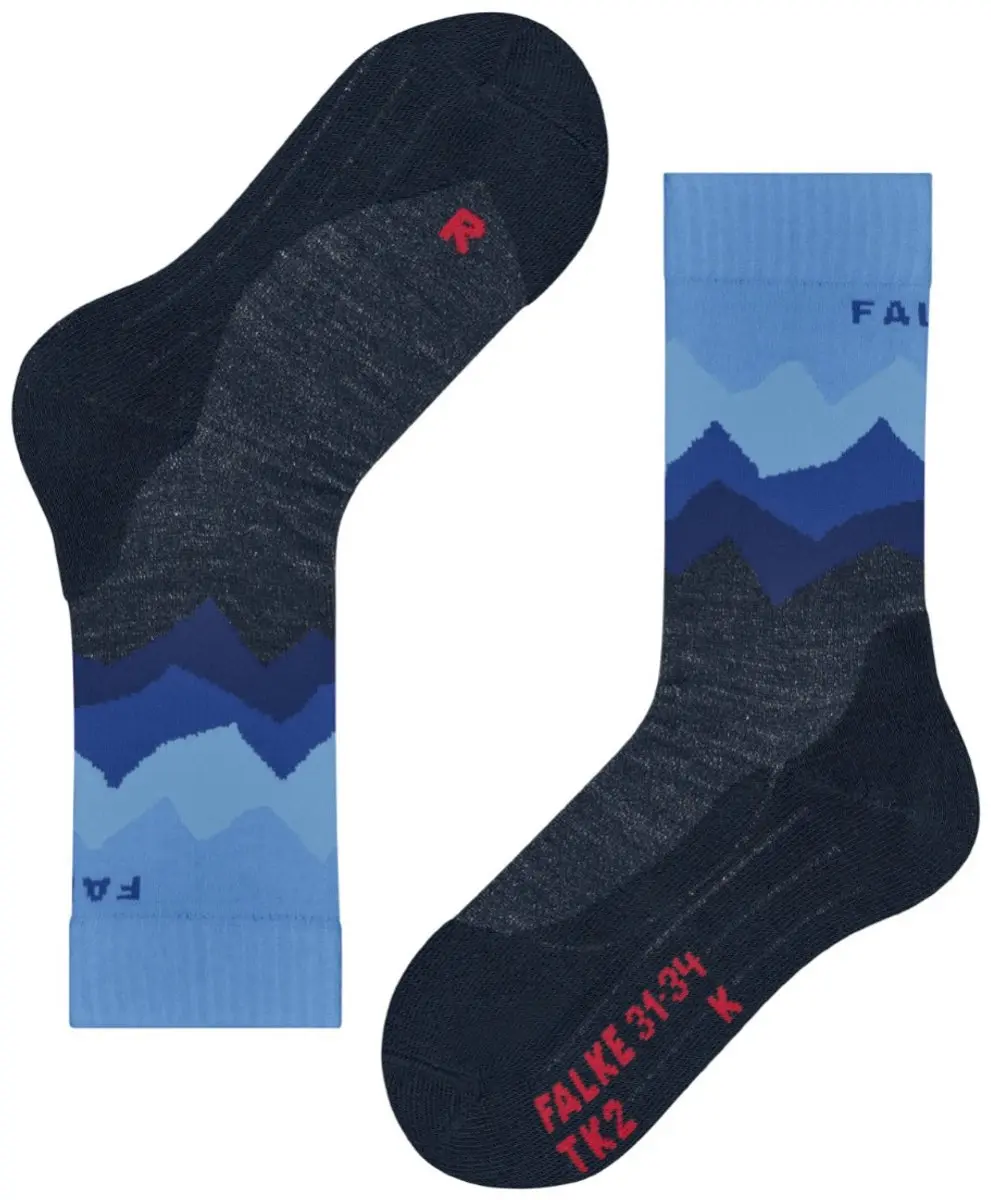 Falke TK2 Trend Kids Wandelsokken - Blauw 6120 - afbeelding 5 van 5