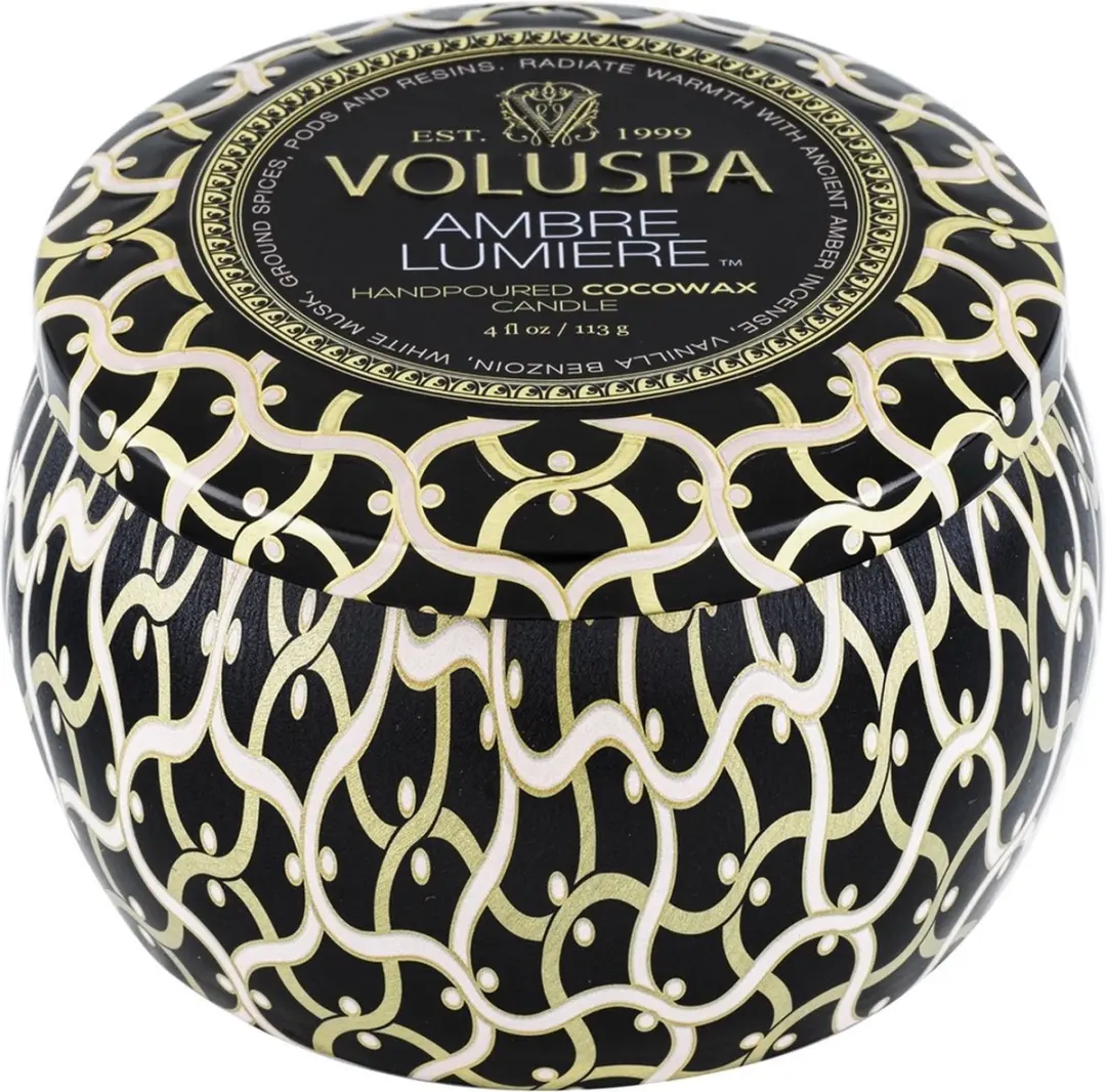 Voluspa Maison Noir Ambre Lumiere Geurkaars 113g