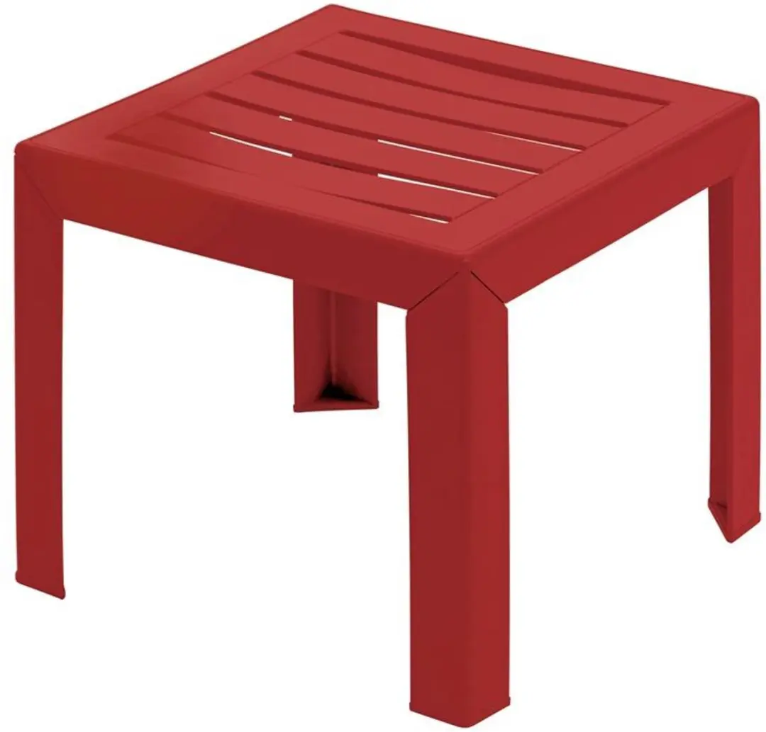 Grosfillex Miami Salontafel 40x40cm - Rood - afbeelding 3 van 3