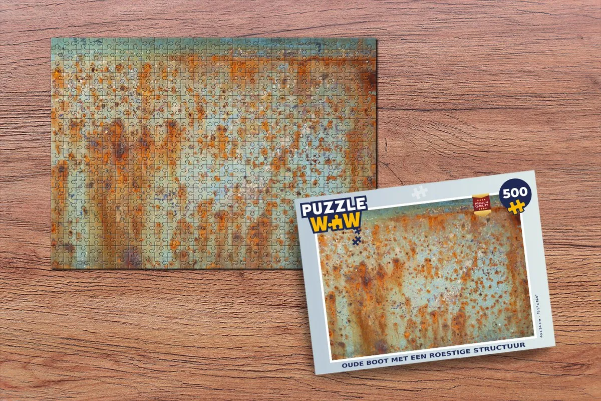 PuzzleWow Legpuzzel Oude Boot 500 Stuks - Multicolor