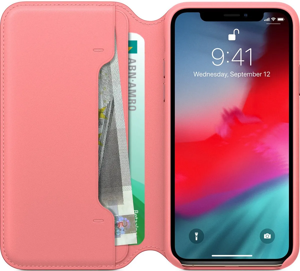 Apple Folio Hoesje MRX12ZM/A - iPhone Xs Roze