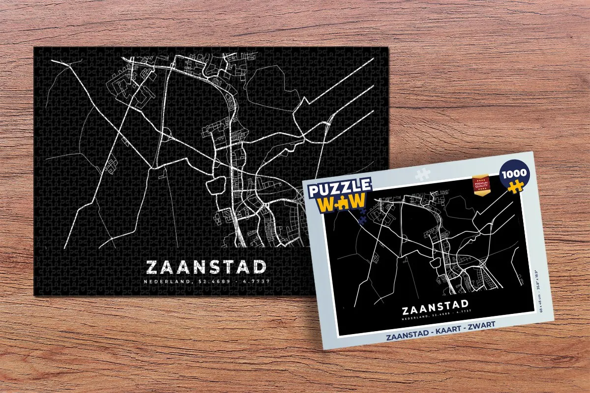 PuzzleWow Zaanstad Legpuzzel 1000 Stuks - Multicolor
