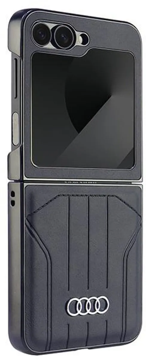 Audi Synthetic Leather MagSafe Back Case - Samsung Galaxy Z Flip 6 - Zwart
