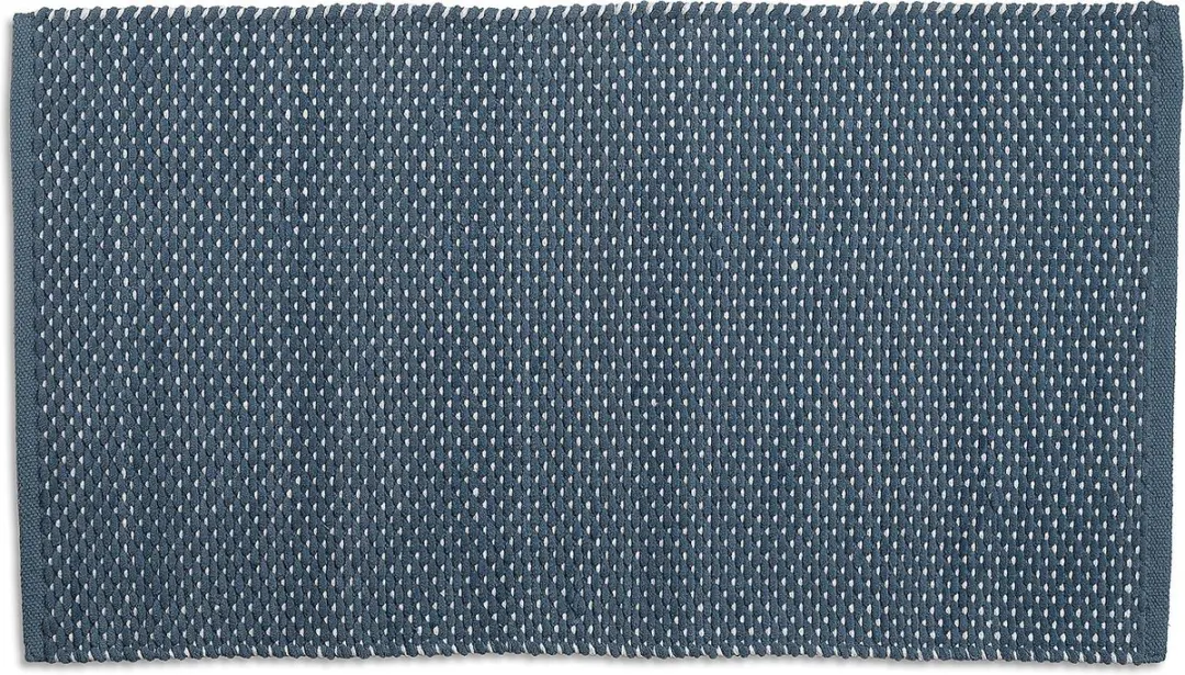 Badmat, 80 x 50 cm, Gerecycled, Rook Blauw