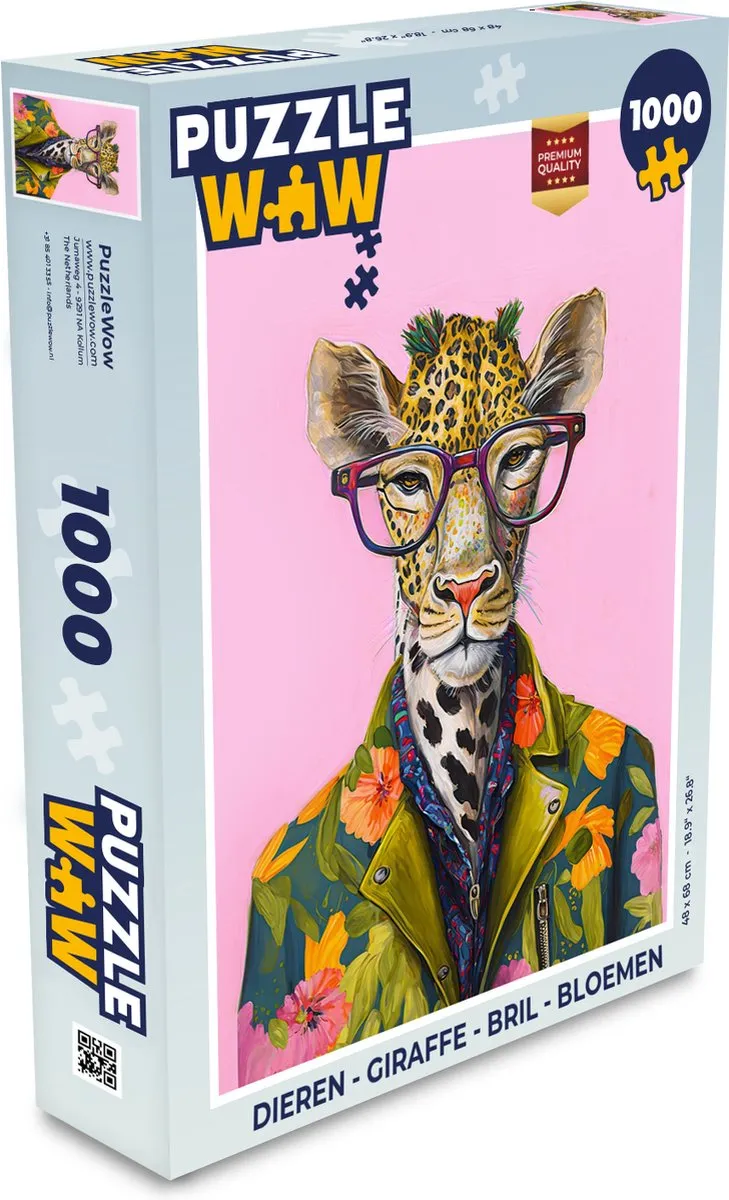 PuzzleWow Dieren Legpuzzel 1000 Stuks