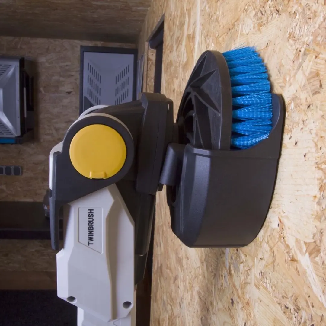 Batavia Twin Brush Muur- & Opberghouder - Zwart - afbeelding 3 van 6