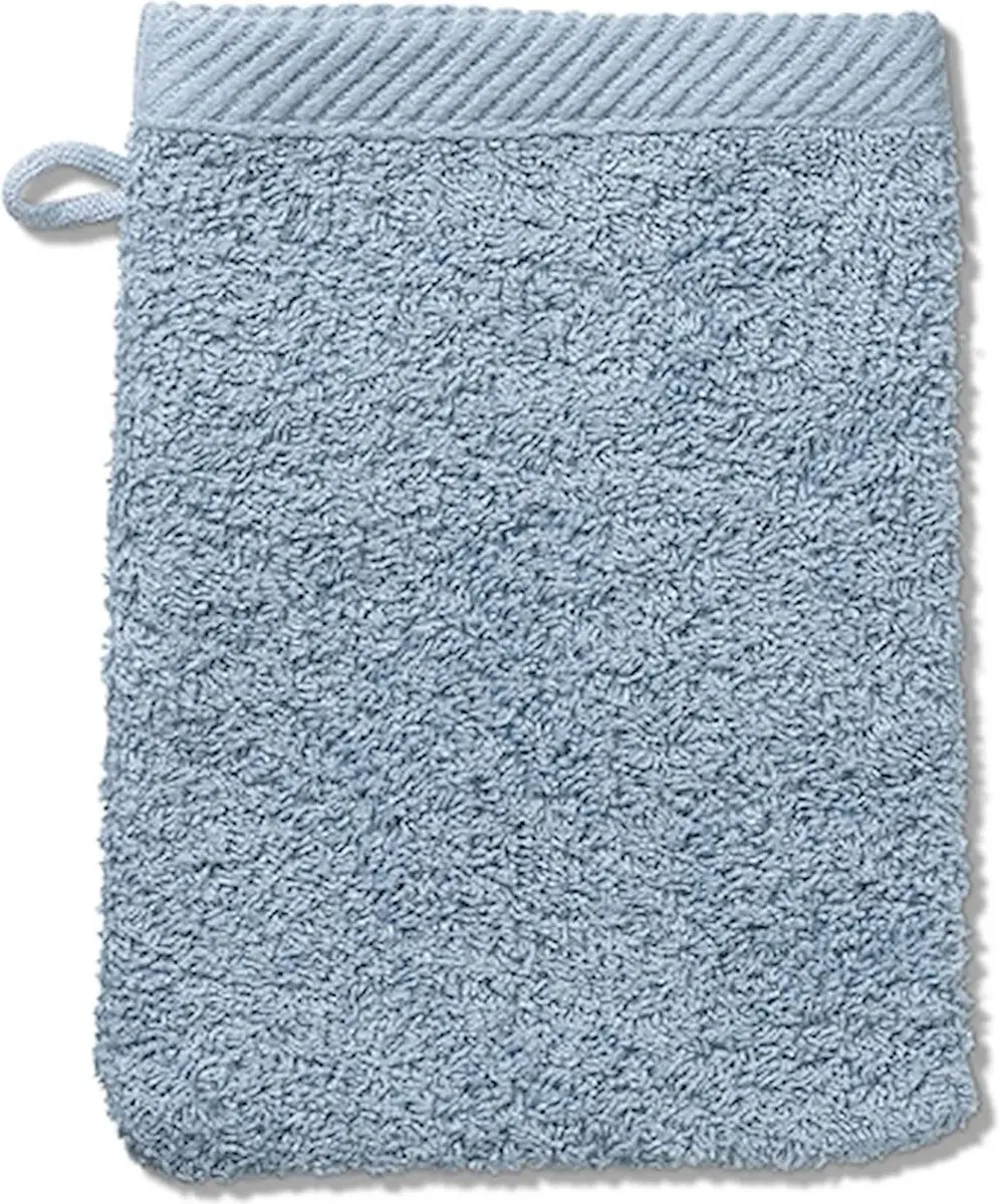 Washandje, Set van 3 Stuks, 15 x 21 cm, IJs Blauw, Katoen