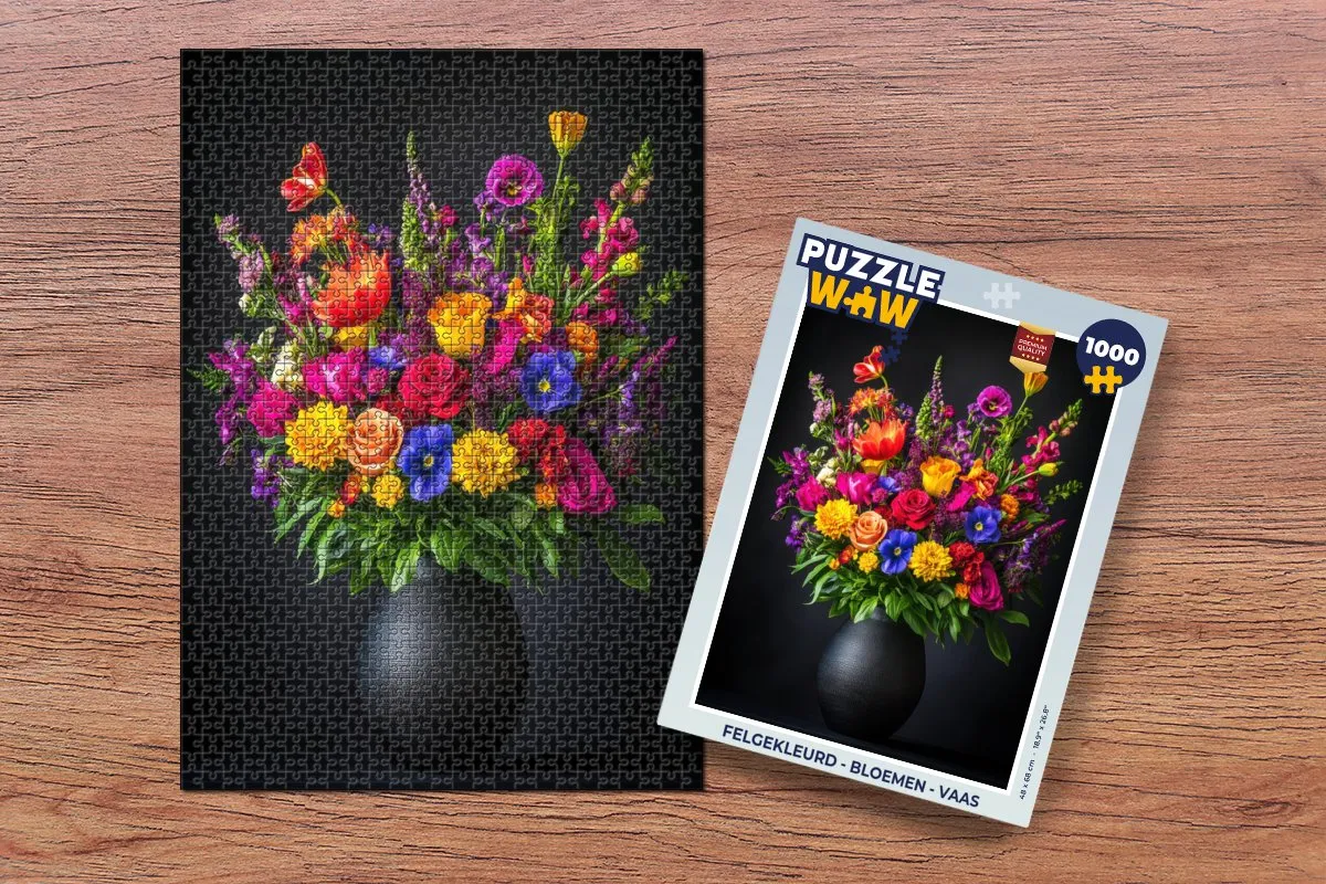 PuzzleWow Bloemen Legpuzzel 1000 Stuks - Boeket