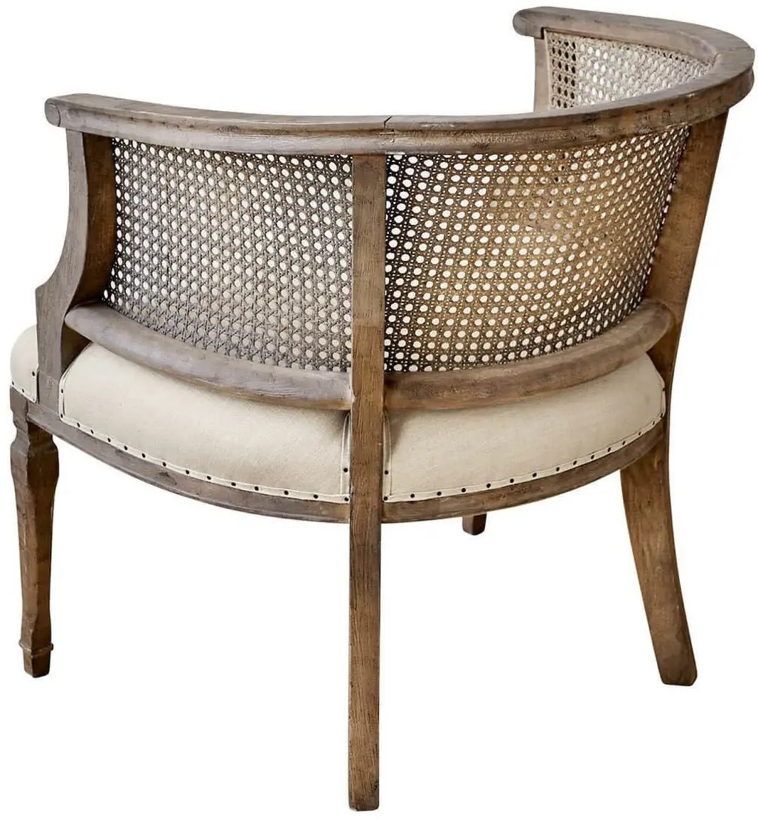 Loberon Curbigny Stoel - beige/bruin - afbeelding 3 van 6