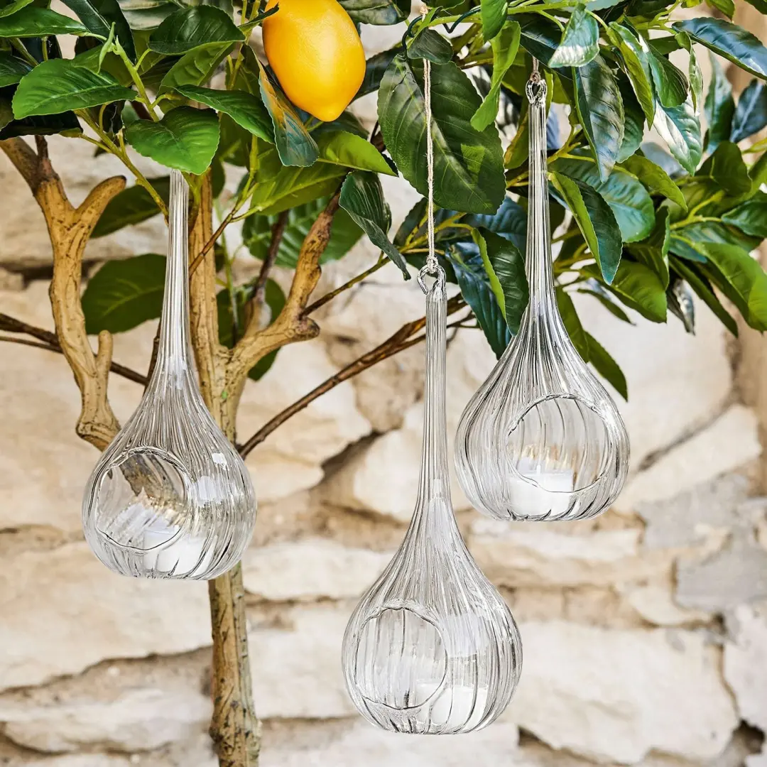 Loberon Hangwindlicht Fairlie - 3 Stuks Ø10cm - afbeelding 2 van 5