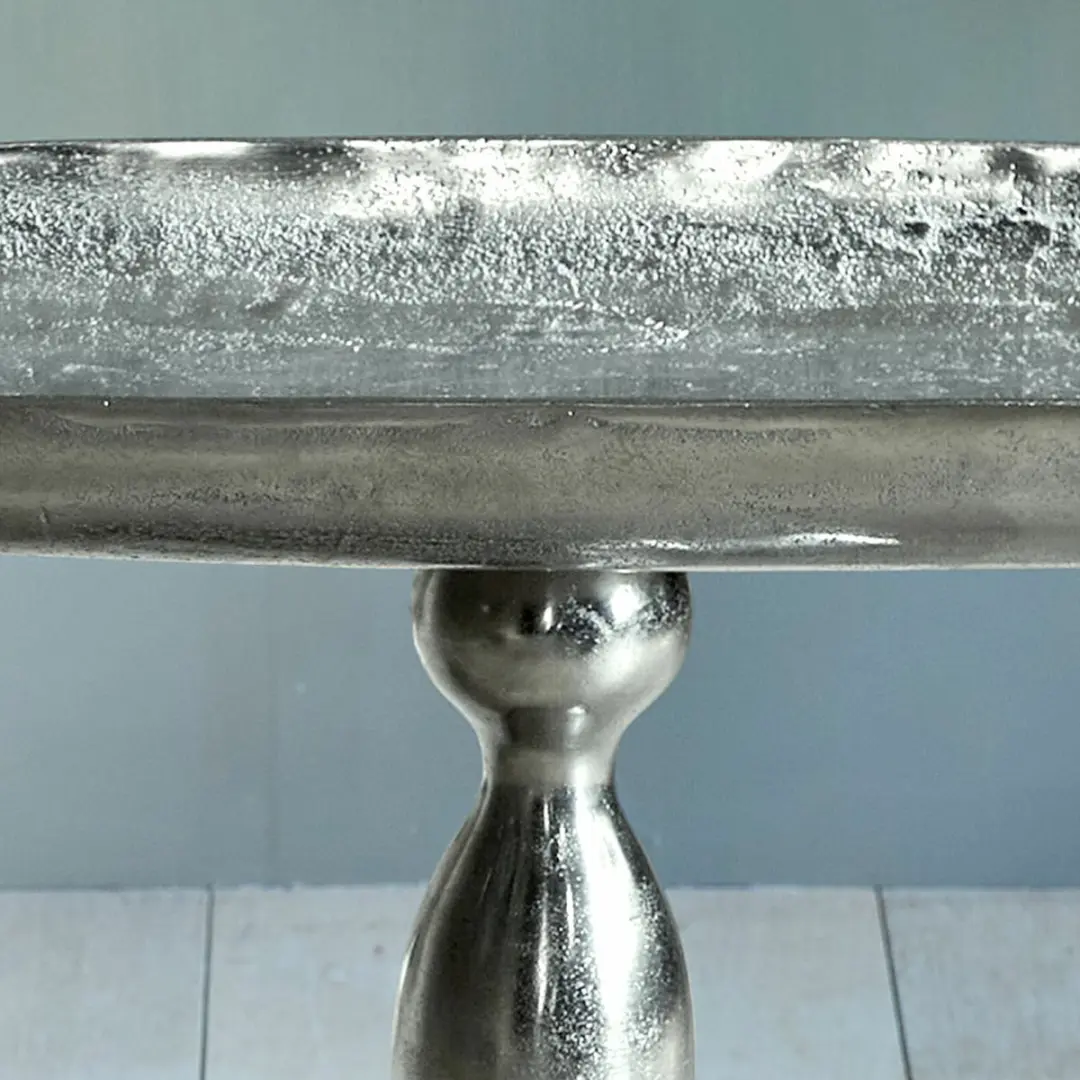 Loberon Stonebrook Bijzettafel - Zilverkleurig - afbeelding 6 van 6