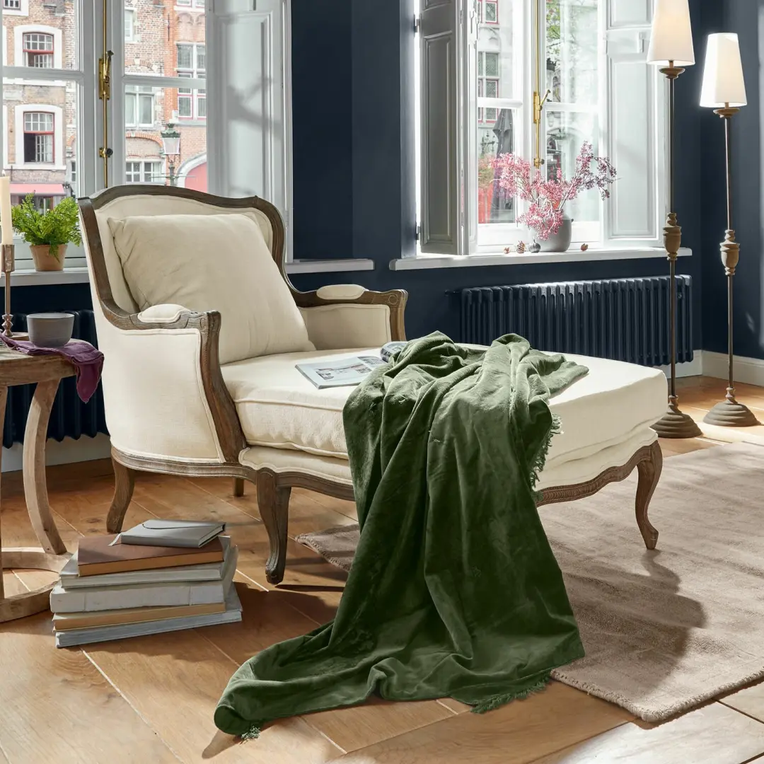 Loberon Muel Chaise Longue 1.5 Zit - Crème/Bruin - afbeelding 4 van 6
