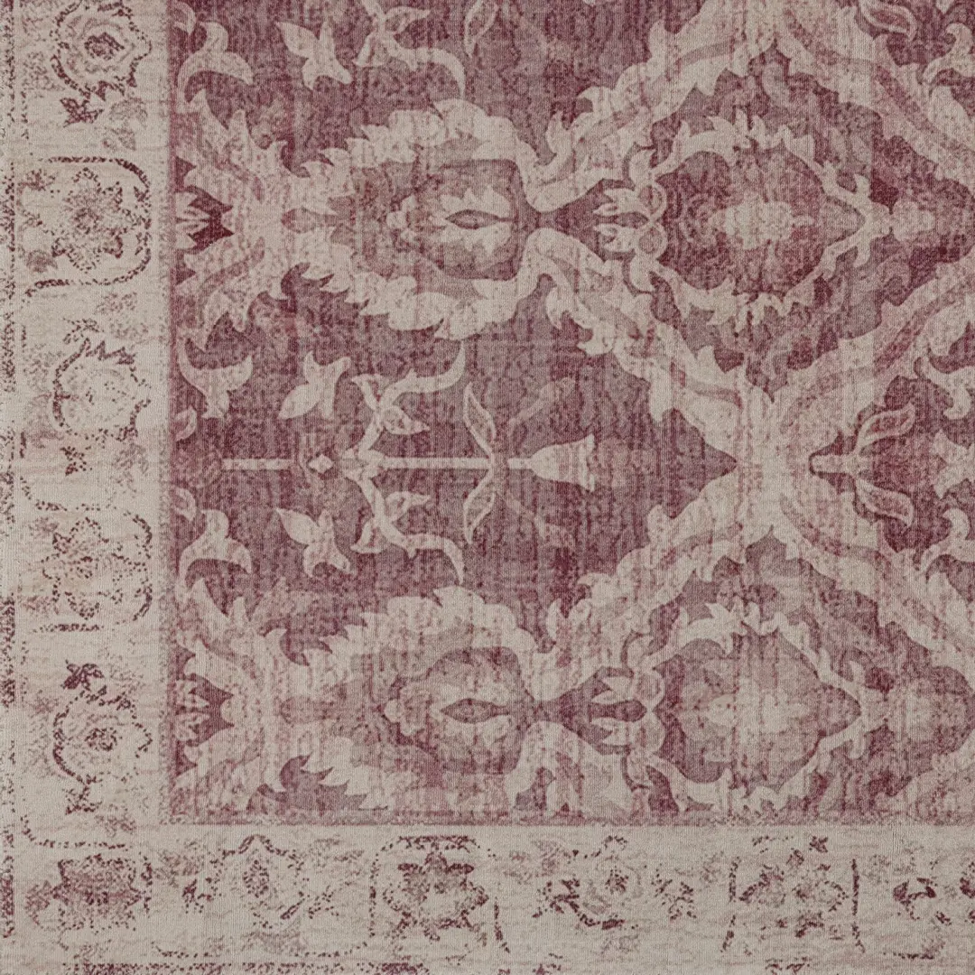 Loberon Mirellis Vloerkleed - Bordeaux - afbeelding 6 van 6