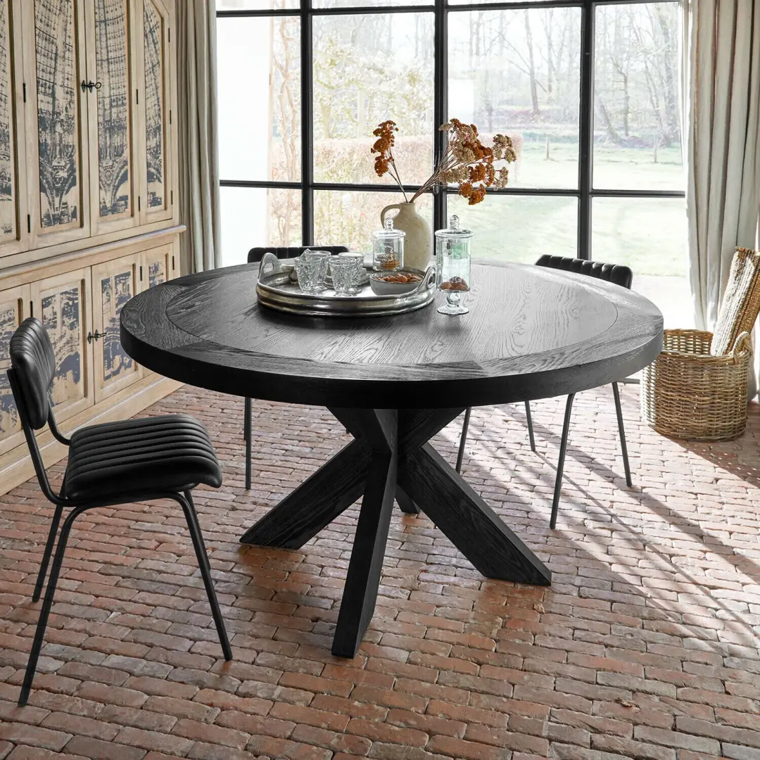 Loberon Darvoux Tafel - Ø153cm - 6 Personen - afbeelding 6 van 6