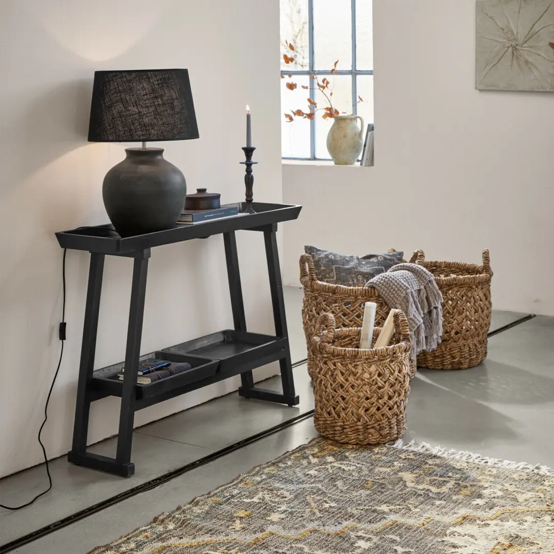 Loberon Ivywood Wandtafel - Zwart - afbeelding 2 van 6