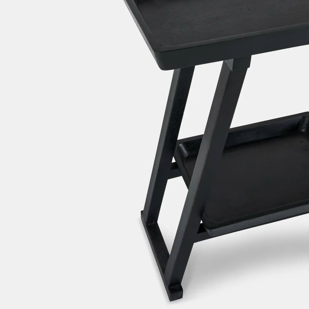 Loberon Ivywood Wandtafel - Zwart - afbeelding 6 van 6