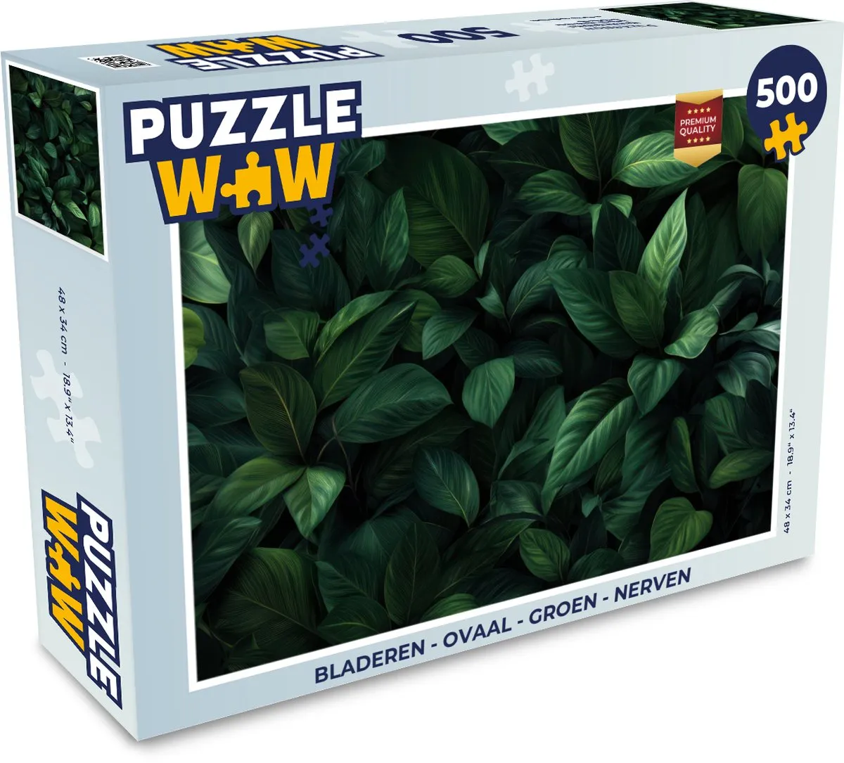 PuzzleWow Puzzel Bladeren 500 Stuks - Groen