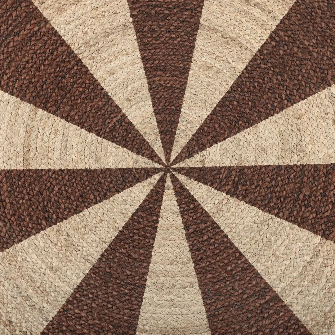 Loberon Zunos Vloerkleed 120cm - Bruin - afbeelding 3 van 6