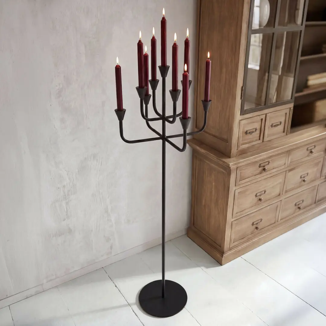 Loberon Aldersgate Kandelaar - Ø40cm - Antiekzwart - afbeelding 6 van 6